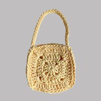 Rope Square Bag (Yellow) (핸드메이드 코바늘가방)