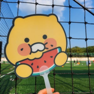 카카오프렌즈부채 춘식이부채 과일 캐릭터