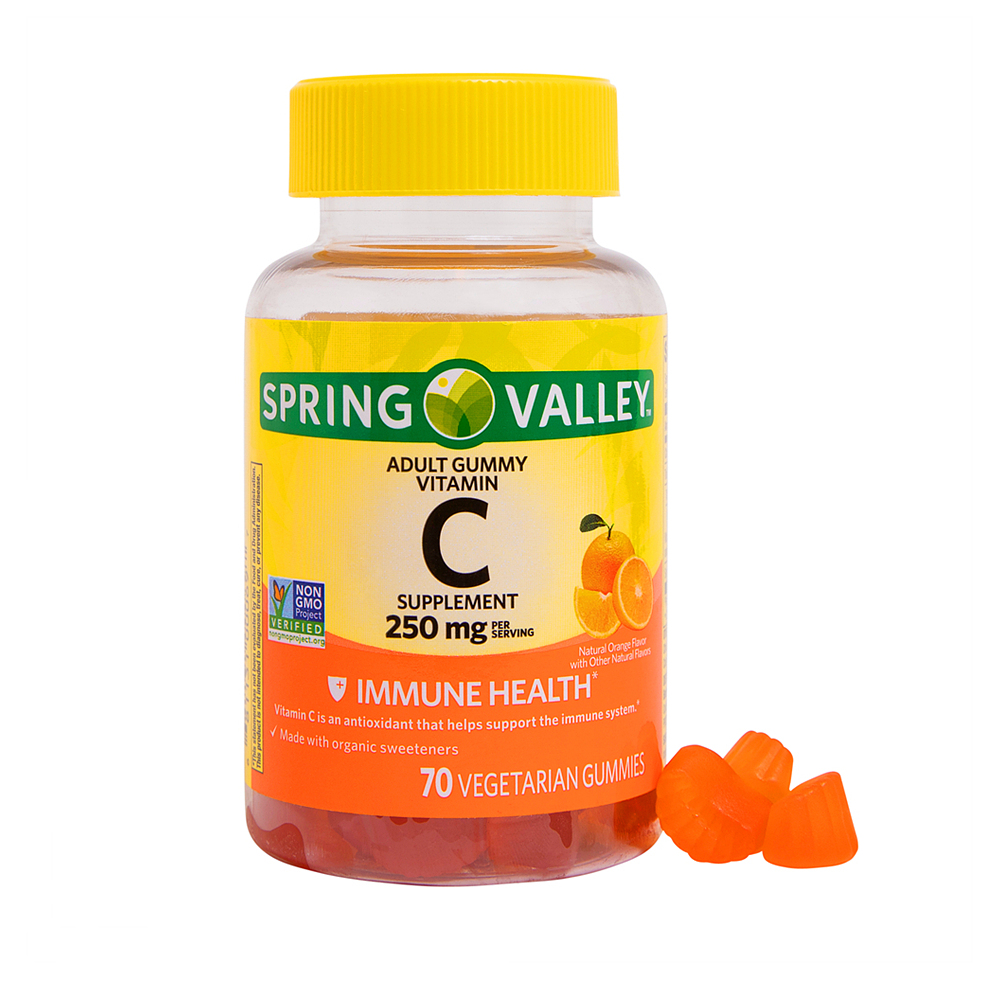 Spring Valley <b>스프링밸리 비타민 C</b> 250mg 70베지구미 4팩