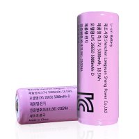 KC인증 26650 5000mAh (고방전) 리튬이온 배터리 충전지 보호회로 내장
