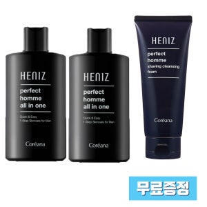 (미백 주름 기능성) 코리아나 히니즈 퍼펙트 옴므 올인원 200ml, 2개