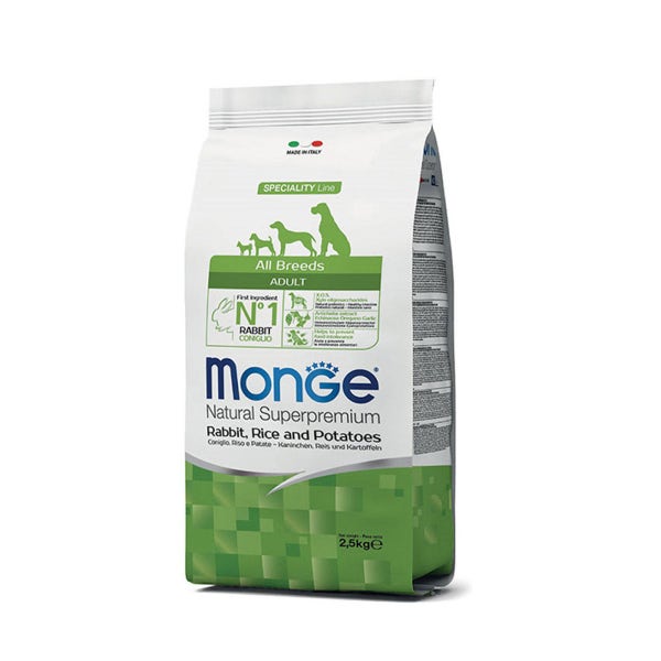 [DOG]몬지 모노프로틴 (LID) 올브리드 어덜트 토끼고기 2.5kg / 12개월이상