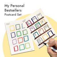 [Personal Bestsellers 엽서 SET]책기록 독서 세트 B6 미니 포스터 북트래커