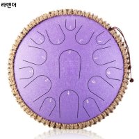 Hluru 루루 스틸 텅드럼 15음계 13인치 (D키) - 365곡 악보집 추가 옵션