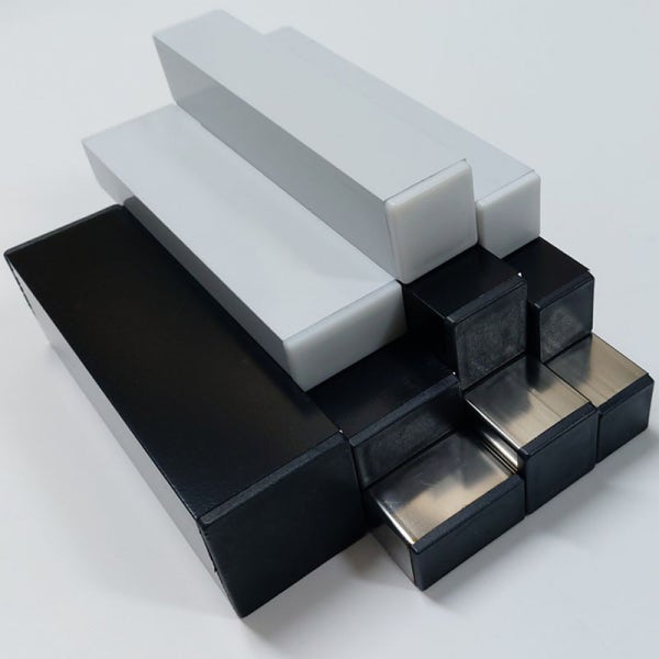 사각턱 모니터암 보강판 프레임책상 클램프 거치고정용 스텐 알루미늄 각파이프 25X25mm
