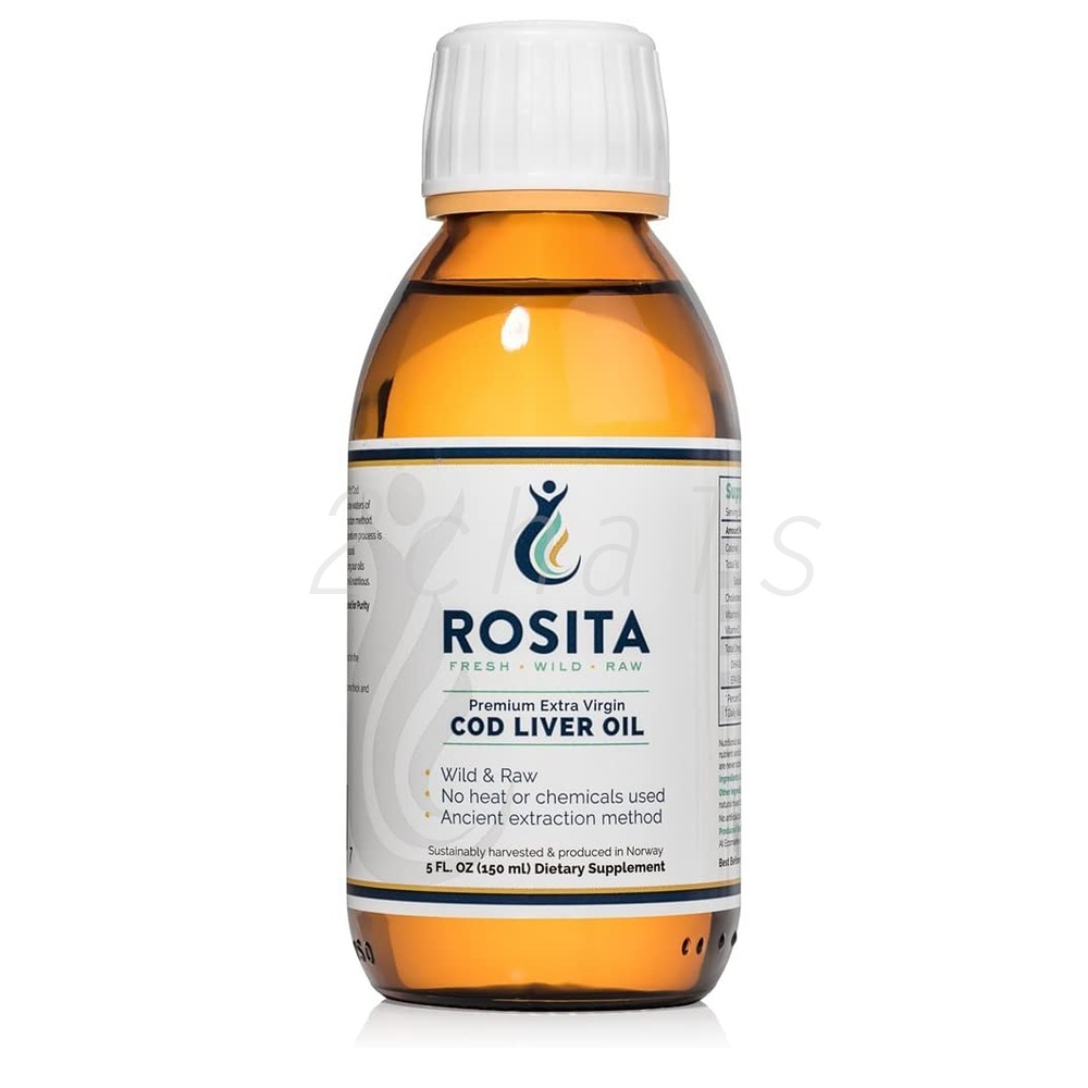 로시타 생대구간유 <b>노르웨이 코드리버오일</b> 피쉬<b>오일</b> 비타민오메가3 <b>리퀴드</b> 5oz(150ml) Rosita Extra Virgin Cod Liver Oil Liquid
