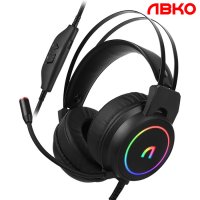 앱코 ABKO N500 가상 7.1 ENC 초경량 RGB 게이밍 헤드셋