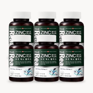 더리얼 아연 징크 맥스 플러스 850mg 120정, 6개