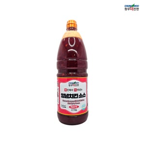 청우 더진한 양념치킨소스 매운맛 2.1kg, 1개