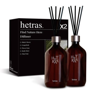 헤트라스 프리미엄 대용량 디퓨저 500mlx2개 선물세트 실내방향제 인테리어 블랙체리
