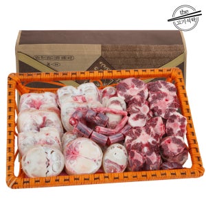 더고기식탁 한우 프리미엄보신세트1호 소꼬리1kg이상+우족4kg