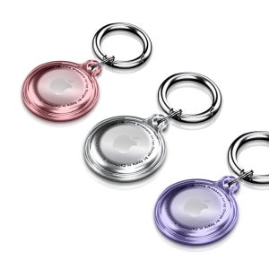 1+1 에어태그 컬러풀 투명 클리어 키링 케이스