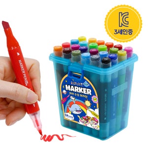 미야 수성 마카펜 디자인 브러쉬 마커 세트 24색