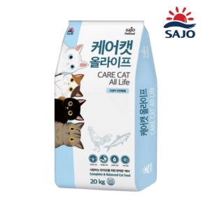 케어캣 전연령용 고양이 대용량 사료 20kg 길냥이 길고양이 사료