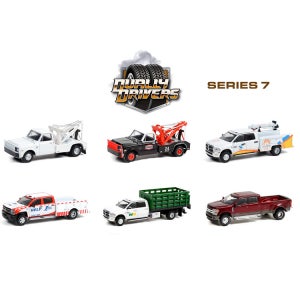 그린라이트 64스케일 뒷바퀴2개 듀얼리 초대형 픽업트럭 시리즈7 다이캐스트 미니카 모형