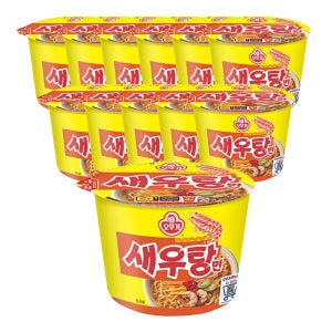 오뚜기 새우탕 큰컵라면 110g, 12개
