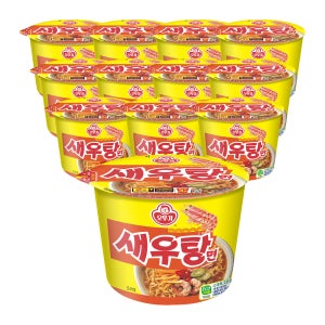 오뚜기 새우탕 큰컵라면 110g, 12개