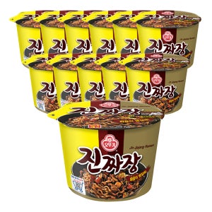 오뚜기 진짜장 큰컵라면 115g, 12개
