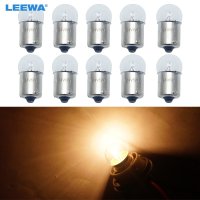 LEEWA 100PCS G18 24V5W BA15S 1156 투명 유리 램프 회전 꼬리 전구 자동 트럭 표시기 할로겐 CA6128