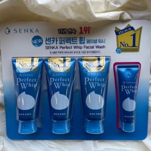 코스트코 센카 퍼펙트휩 클렌징폼 페이셜워시 120g x3 40g 추가
