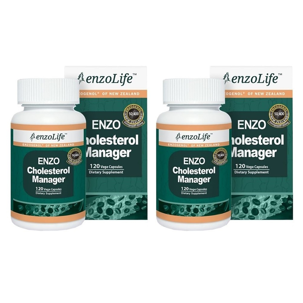 <b>Enzolife</b> Enzo Cholesterol Manager <b>엔조라이프</b> 콜레스테롤 매니저 120 베지캡슐 2팩 뉴질랜드 영양제