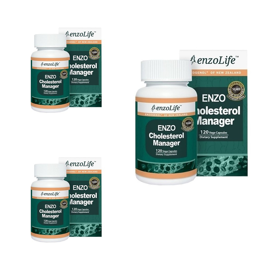 <b>Enzolife</b> Enzo Cholesterol Manager <b>엔조라이프</b> 콜레스테롤 매니저 120 베지캡슐 3팩 뉴질랜드 영양제