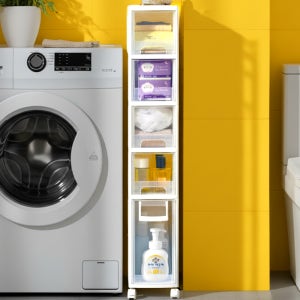 틈새수납장 폭좁은 슬림 얇은 수납장 160 5단