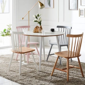 원형식탁 화이트테이블 스틸/HPL원형800식탁