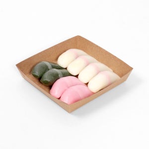 (DK)떡 샌드위치 빵 포장 배달 사각 크라프트 종이 트레이 DK-8호 1박스 1200개