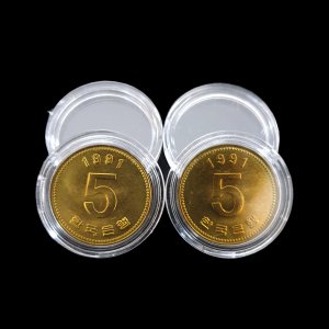 주화코인 투명캡슐 2호 20.5mm (1세트 100개입) 수집용품