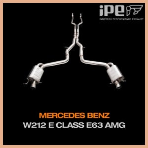IPE 벤츠 W212 E클래스 E63 E63S AMG M157 엔진 5,5 V8 바이터보 가변 머플러 캣백 배기 리모컨