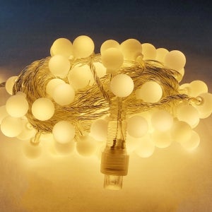 선세이브 LED 앵두전구 100구 크리스마스 트리 캠핑 인테리어 줄조명 알전구