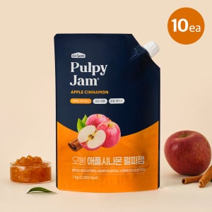 오붐 애플시나몬 펄피잼 1kg 10개입 베이스