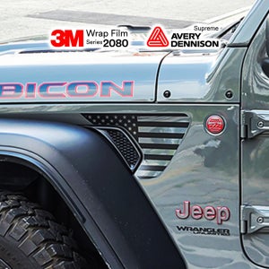 랭글러 펜더데칼 성조기 USA덕트 스티커 JL JT 4XE 호환