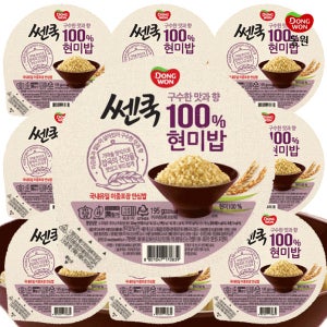 동원 쎈쿡 100% 현미밥 195g x 10개 / 즉석밥