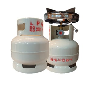 [충전기한 2034.01] 캠핑용 버너 세트(3kg 가스통+호환 버너) 차박 취사용품