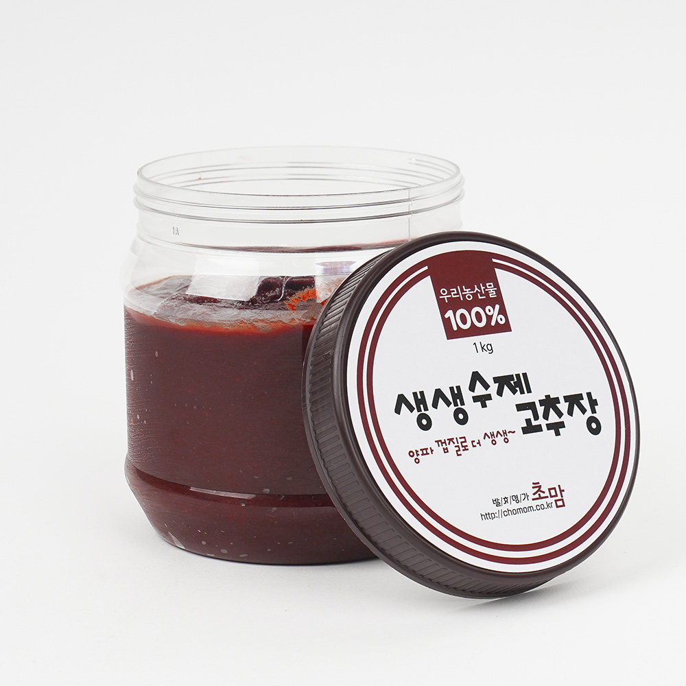 [초맘] 무첨가 국산 100% 맛있는 저염 저당 안매운 전통 수제 고추장