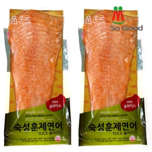 숙성 훈제연어슬라이스 700g+700g