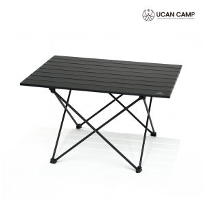 유캔캠프 경량 접이식 롤테이블 폴딩 야외 캠핑테이블 블랙
