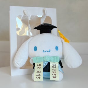 인형 꽃다발 유치원 졸업식 꽃다발 졸업 학사모 인형 발표회 쇼핑백 선물세트 학사모시나모롤