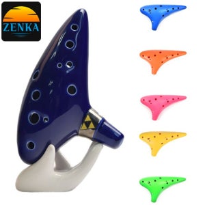 젠카 오카리나 연습용 플라스틱 도자기 AC 알토 부는 악기 학생 연주용 교육용 입문