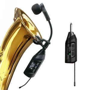 힐링사운드 HS-EM70 무선 색소폰마이크 핀마이크 콘덴서 방송용 녹음용