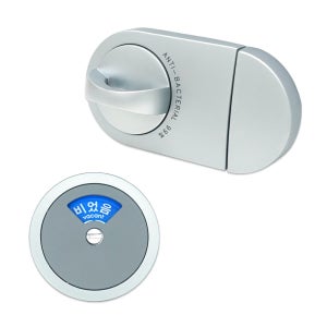 큐비클 잠금쇠 T520 화장실 칸막이 레버형 여닫이 항균 잠금장치 사용중 표시