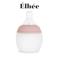 Elhee 프랑스 프리미엄 엘리 실리콘젖병 150ml(Blush)+M꼭지(배앓이 젖병)