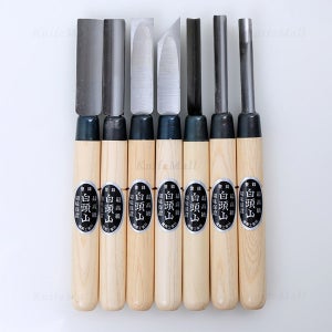 국산 백두산 조각도세트 7pcs/ 철마조각세트/ 나무카빙도구/ 나무카빙세트