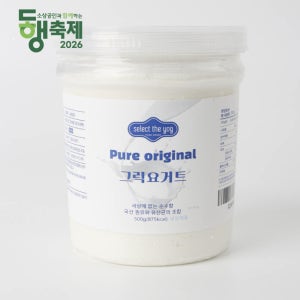 [500g x 2개] 셀렉더요그 수제 그릭요거트 플레인 무가당 오리지널, 500g, 2개