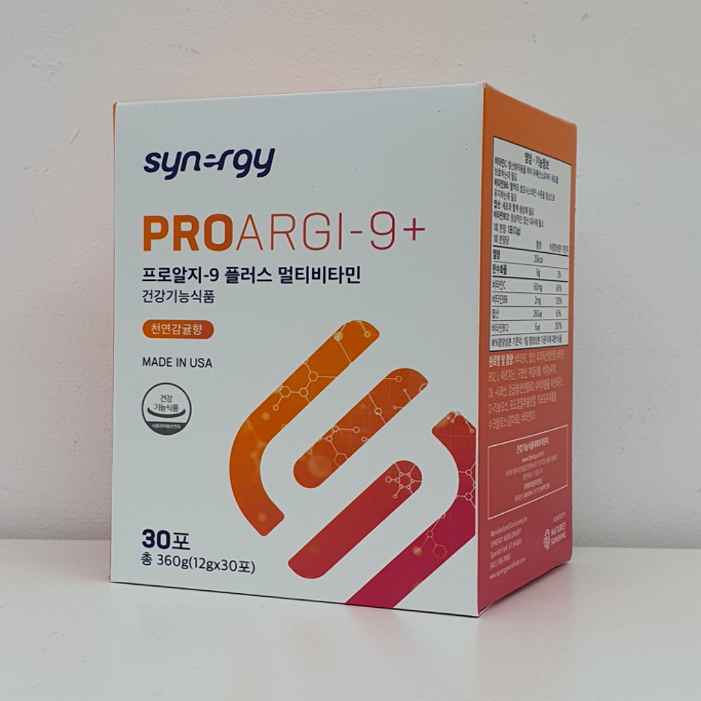 시너지 프로알지9플러스 멀티비타민 천연감귤향 30포