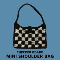 Checker Board Mini Shoulder Bag (핸드메이드 코바늘가방)