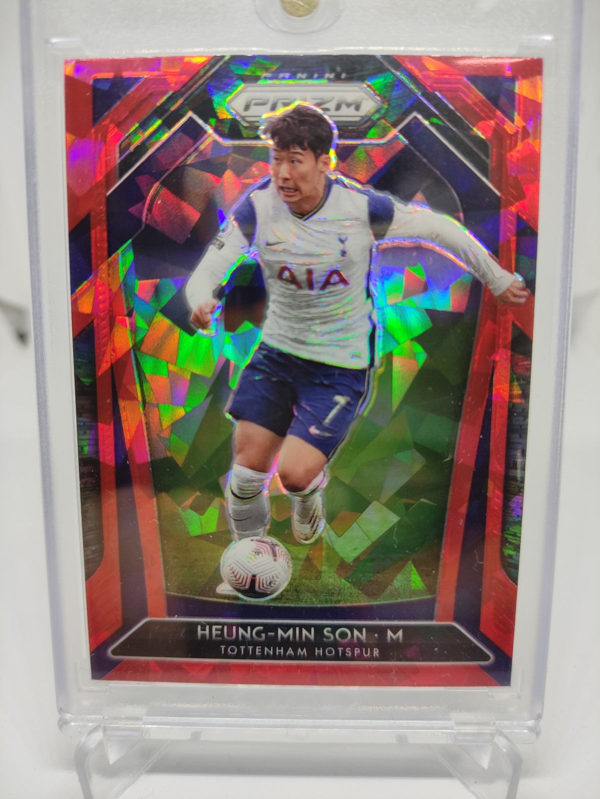 2020 Panini Prizm RED ICE 손흥민 토튼햄 프리미어리그 축구 EPL 카드