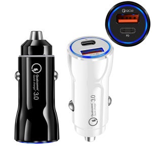 베네치아 C타입 PD+USB 차량용 듀얼 포트 급속 고속 충전기 퀄컴 3.0